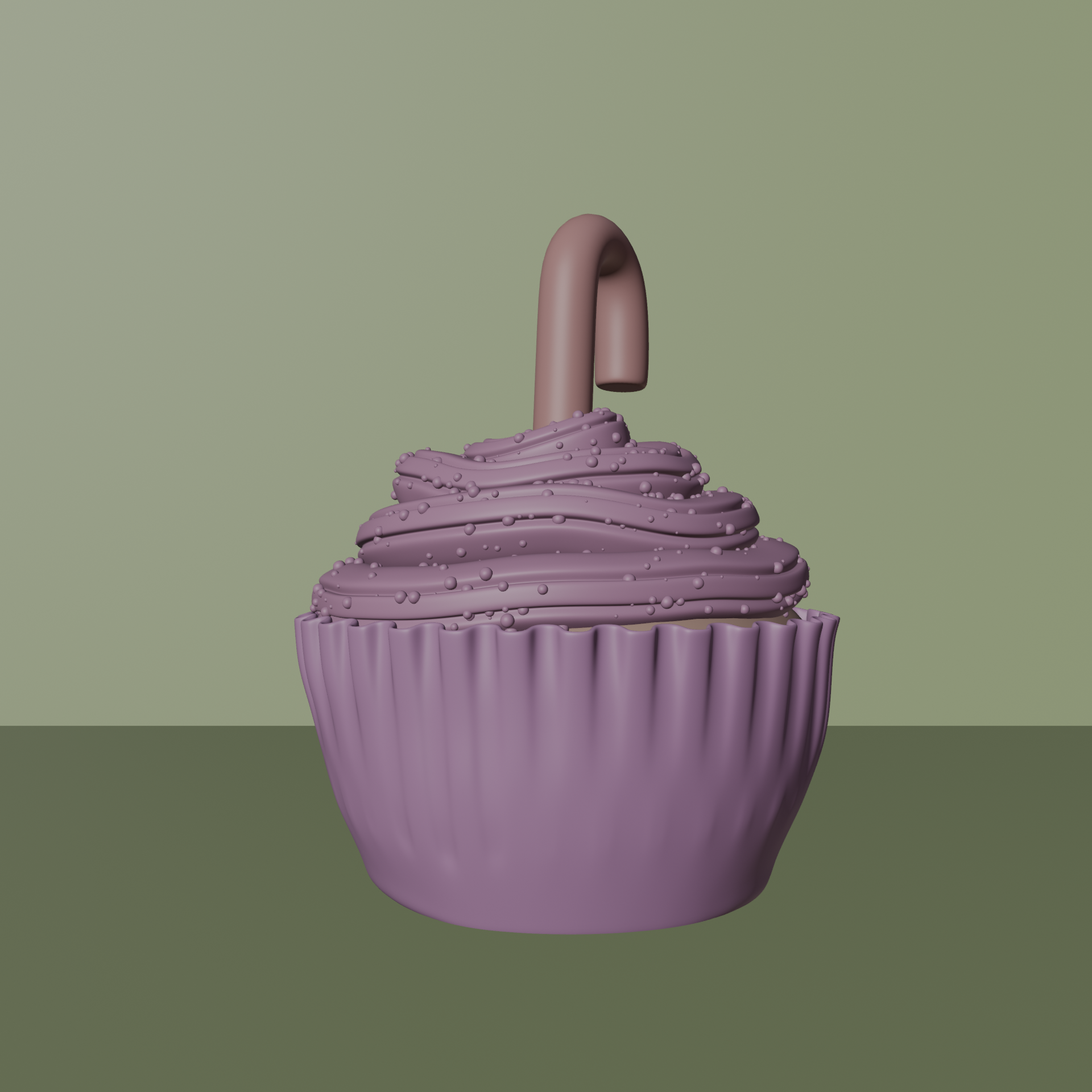 Cupcake Modelado en 3D Blender con Texturas